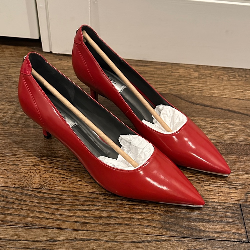 Franco Sarto Red Pointed Toe Heels